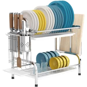 Lanoved 2-Tier Dish Drying Rack for $25 Lanoved 2-Tier Dish Drying Rack for $25