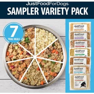 JustFoodForDogs 7-Meal Variety Pack for $37