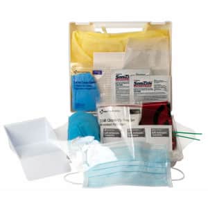 First Aid Only 23-Piece Bloodborne Pathogen/Bodily Fluid Spill Clean Up Kit for $6.41 via Sub & Save