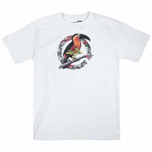 LRG Men's Short Sleeve Crew Neck t-Shirt, White, M for $10