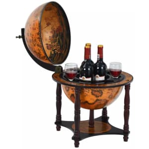 Replica 16th Century Wood Globe 23" Wine Bar for $100 Replica 16th Century Wood Globe 23" Wine Bar for $100