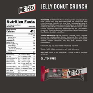 MET-Rx Big 100 Protein Bar, Great as Meal Replacement, Snack, and Help Support Energy, Gluten Free, for $18