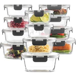 FineDine 24-Piece Glass Food Storage Set for $30 FineDine 24-Piece Glass Food Storage Set for $30