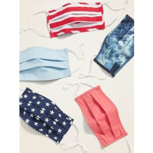 Old Navy Adults' Triple-Layer Pleated Face Mask 5-Pack for $4 Old Navy Adults' Triple-Layer Pleated Face Mask 5-Pack for $4