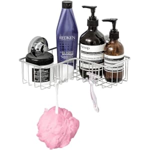 Encasa Stainless Steel Shower Corner Basket for $19 Encasa Stainless Steel Shower Corner Basket for $19