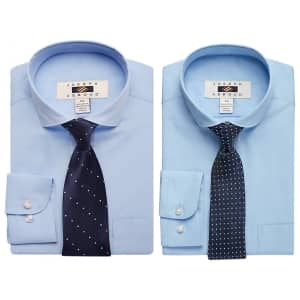 Joseph Abboud Boys' Dress Shirt & Tie Set for $5