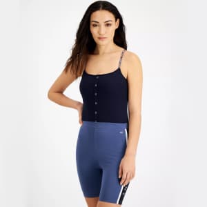 Tommy Hilfiger Tommy Jeans Women's Ribbed Spaghetti-Strap Bodysuit for $14
