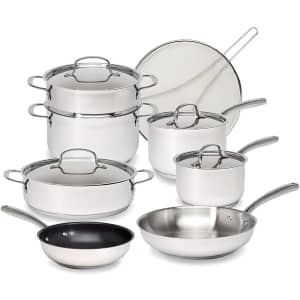 Goodful Classic 12-Piece Stainless Steel Cookware Set for $104 Goodful Classic 12-Piece Stainless Steel Cookware Set for $104