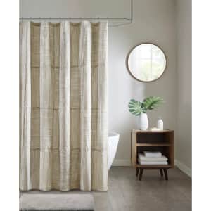 Madison Park Walter Printed Seersucker Shower Curtain for $9 Madison Park Walter Printed Seersucker Shower Curtain for $9