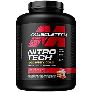 Whey Protein Powder | MuscleTech Nitro-Tech Whey Gold Protein Powder | Whey Protein Isolate for $71