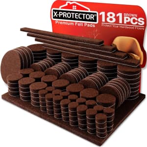 X-Protector Felt Furniture Pads 181-Pack for $14 X-Protector Felt Furniture Pads 181-Pack for $14
