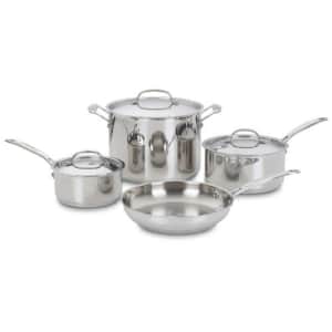 Cuisinart 77-7 Chef's Classic Stainless 7-Piece Cookware Set,Silver for $122