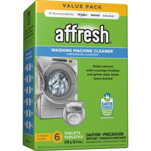 Affresh Washing Machine Cleaner 6-Pack for $7.78 via Sub & Save