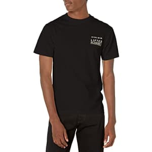 LRG Lifted Research Group Men's Graphic Design Logo T-Shirt, Black Safari, S for $15