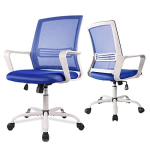 EDX Office Chair, Ergonomic Mid Back Desk Chair with Lumbar Support, Adjustable Swivel Mesh Computer for $50
