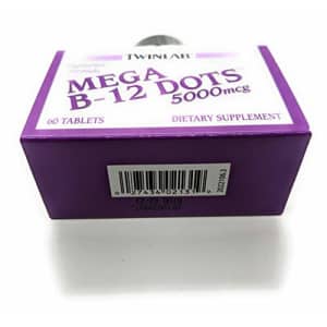 TWINLAB B-12 DOTS MEGA 5000MCGS for $19 TWINLAB B-12 DOTS MEGA 5000MCGS for $19