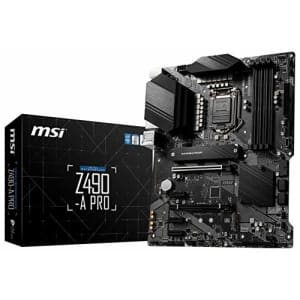 MSI Z490-A PRO ProSeries ATX Motherboard (10th Gen Intel Core, LGA 1200 Socket, DDR4, Dual M.2 for $128