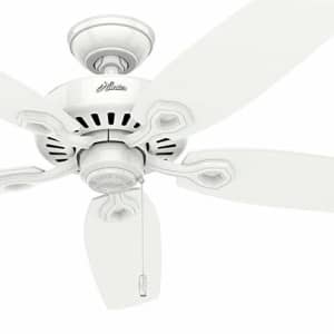 Hunter Fan 52 inch Snow White Traditional Ceiling Fan, 5 Blade (Renewed) for $76 Hunter Fan 52 inch Snow White Traditional Ceiling Fan, 5 Blade (Renewed) for $76