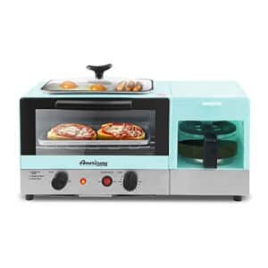 Elite Gourmet Americana 2 Slice, 5.5" Griddle, 3-in-1 Breakfast Center Station, 4-Cup Coffeemaker, for $60 Elite Gourmet Americana 2 Slice, 5.5" Griddle, 3-in-1 Breakfast Center Station, 4-Cup Coffeemaker, for $60