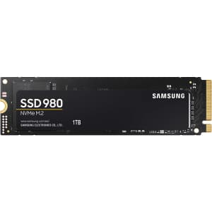Samsung 980 1TB M.2 NVMe Internal SSD for $100