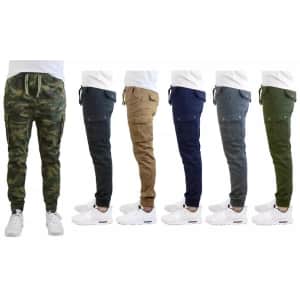Galaxy by Harvic Men's Cargo Joggers for $17 Galaxy by Harvic Men's Cargo Joggers for $17