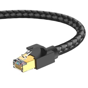 Wirenetic Cat 8 Braided Ethernet Cable for $3