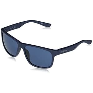Calvin Klein Men's CK19539S Rectangular Sunglasses, Matte Navy/Grey, 59 mm for $23 Calvin Klein Men's CK19539S Rectangular Sunglasses, Matte Navy/Grey, 59 mm for $23