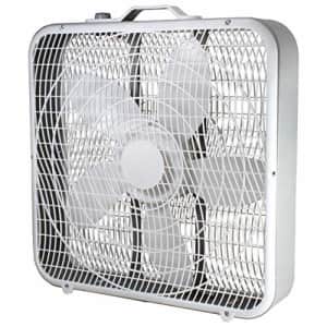 Comfort Zone CZ200A 20" 3-Speed Box Fan for Full-Force Air Circulation for $31