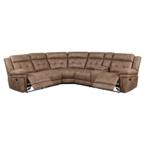 Steve Silver Anastasia 3-Piece Microfiber Reclining Sectional Sofa for $1,544