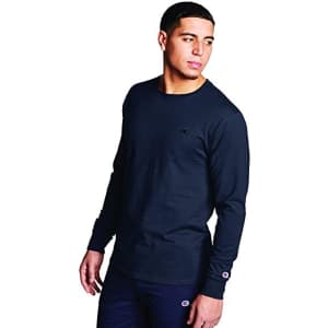 Champion Men's Classic Jersey Long-Sleeve T-Shirt for $10 Champion Men's Classic Jersey Long-Sleeve T-Shirt for $10
