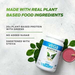 Vega Protein and Greens, Chocolate, Plant Based Protein Powder Plus Veggies - Vegan Protein Powder, for $38