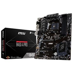 MSI ProSeries AMD Ryzen 1st and 2nd Gen AM4 M.2 USB 3 DDR4 D-SUB DVI HDMI Crossfire ATX Motherboard for $250