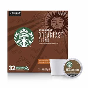 Starbucks Medium Roast K-Cup Coffee Pods Breakfast Blend for Keurig Brewers 1 box (32 pods) for $40 Starbucks Medium Roast K-Cup Coffee Pods Breakfast Blend for Keurig Brewers 1 box (32 pods) for $40
