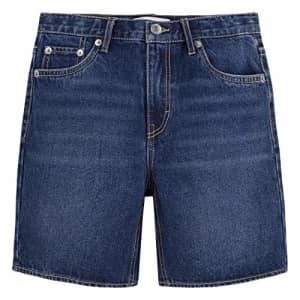 Levi's Girls' Denim Midi Shorts, Marina Dark, 3T for $24 Levi's Girls' Denim Midi Shorts, Marina Dark, 3T for $24