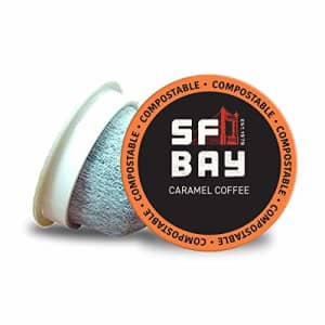 SF Bay Coffee Caramel Coffee 80 Ct Flavored Medium Roast Compostable Coffee Pods, K Cup Compatible for $37