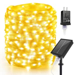 164ft Solar & Plug in 2-in-1 LED Fairy Lights for $28 164ft Solar & Plug in 2-in-1 LED Fairy Lights for $28