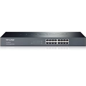 TP-LINK Network TL-SG1016 16-Port UNMANAGED GIGABIT RACKMOUNT Switch Retail(Renewed). for $55 TP-LINK Network TL-SG1016 16-Port UNMANAGED GIGABIT RACKMOUNT Switch Retail(Renewed). for $55