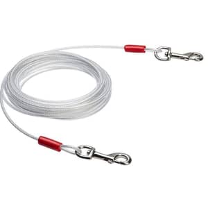 Amazon Basics Tie-Out Cable 2-Pack for $14 Amazon Basics Tie-Out Cable 2-Pack for $14