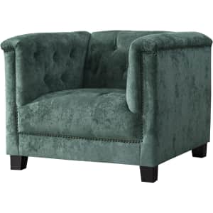 Acanva Luxury Vintage Tufted Velvet Accent Chair for $207