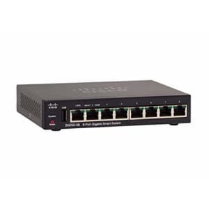 Cisco SG250-08 Smart Switch with 8 Gigabit Ethernet (GbE) Ports with 8 Gigabit Ethernet RJ45 Ports, for $115 Cisco SG250-08 Smart Switch with 8 Gigabit Ethernet (GbE) Ports with 8 Gigabit Ethernet RJ45 Ports, for $115