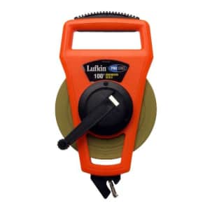 Crescent Lufkin 1/2" x 100' Pro Series Engineer's Ny-Clad Steel Tape Measure - PS1806DN for $68