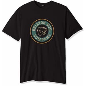 Brixton Men's Forte Standard FIT Short Sleeve T-Shirt, Washed Black, S for $28 Brixton Men's Forte Standard FIT Short Sleeve T-Shirt, Washed Black, S for $28