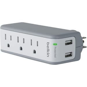 Belkin 3-Outlet Swivel USB Surge Protector for $15 Belkin 3-Outlet Swivel USB Surge Protector for $15