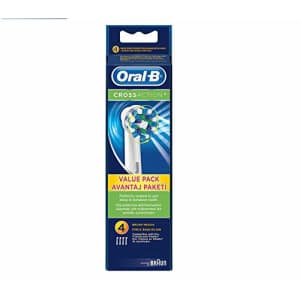 Oral-B Genuine CrossAction Replacement White Toothbrush Heads, Refills for Electric Toothbrush, for $36