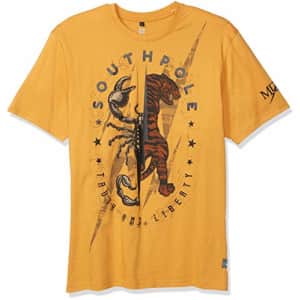 Southpole Men's Short Sleeve Fashion T-Shirt, Timberland Scorpion, Large for $9