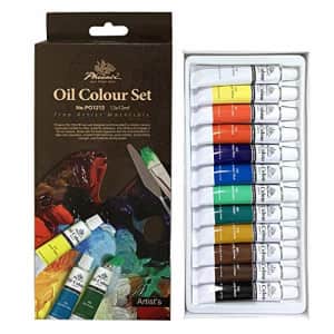 PHOENIX Oil Paint Set 12 Colors - 12ml/0.4 Fl Oz Non-toxic Art Paints for Canvas, Christmas Decor for $8