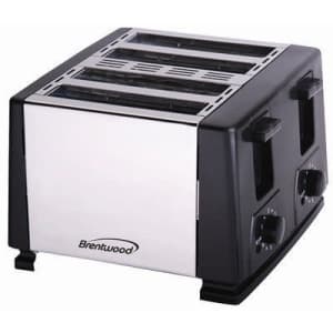 Brentwood Appliances TS-284 BRENTWOOD Toaster, 1, black for $20