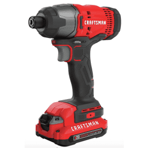 Craftsman V20 1/4" Variable Speed Cordless Compact Impact Driver Kit for $59 Craftsman V20 1/4" Variable Speed Cordless Compact Impact Driver Kit for $59