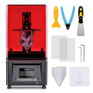 ELEGOO Mars 2 Pro 3D Printer, MSLA UV Resin 3D Printer with 6.08 inch 2K Mono LCD, Speedy Printing for $185