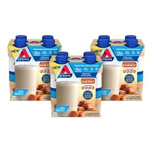 Atkins Energy Shake Creamy Caramel, with B Vitamins and Protein. Keto-Friendly and Gluten Free 4 for $33